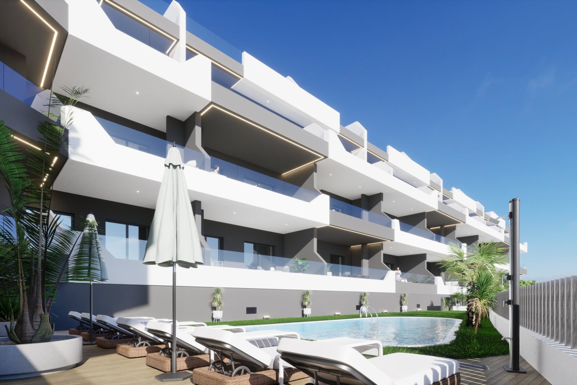 Apartamento de nueva construcción en Benijófar con 2 dormitorios, piscina y cerca del campo de golf