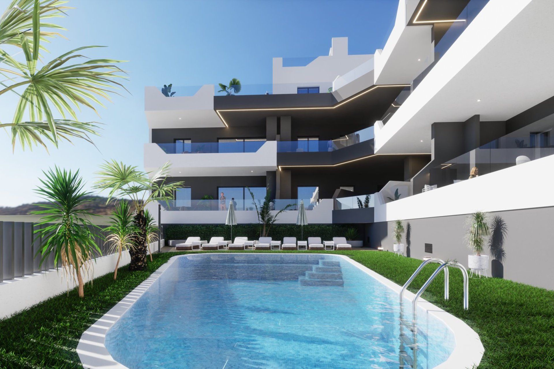 Apartamento de nueva construcción en Benijófar con 2 dormitorios, piscina y cerca del campo de golf