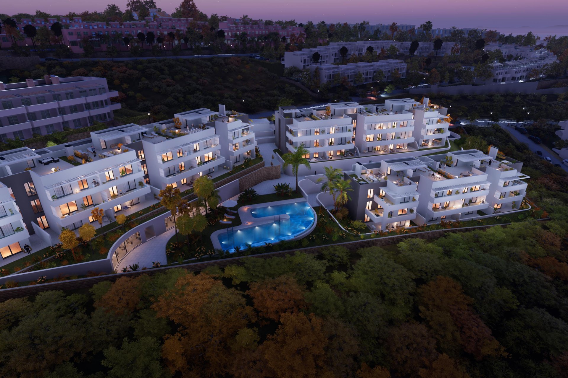 Apartamento de nueva construcción en Manilva con vistas al mar y piscina