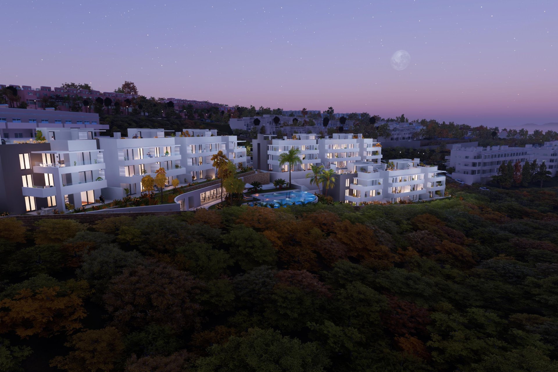 Apartamento de nueva construcción en Manilva con vistas al mar y piscina