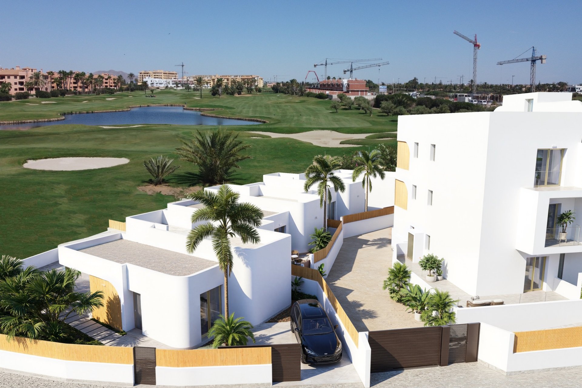 Apartamento de obra nueva con vistas al mar y piscina cerca del campo de golf en Los Alcázares