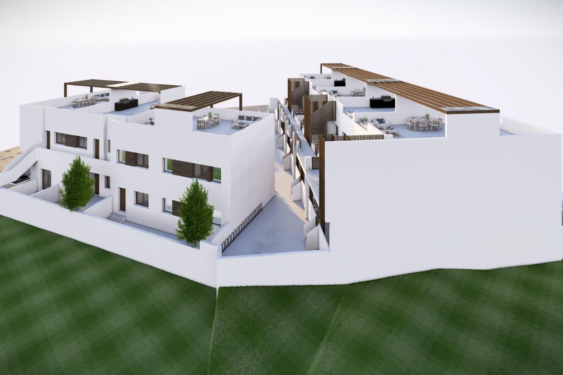 Apartamentos bungalow de obra nueva en Pilar de la Horadada