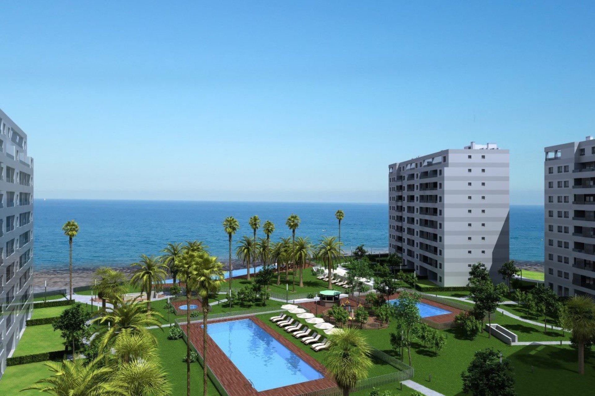 Apartamentos de Nueva Construcción en Primera Línea de Playa en Punta Prima, Torrevieja