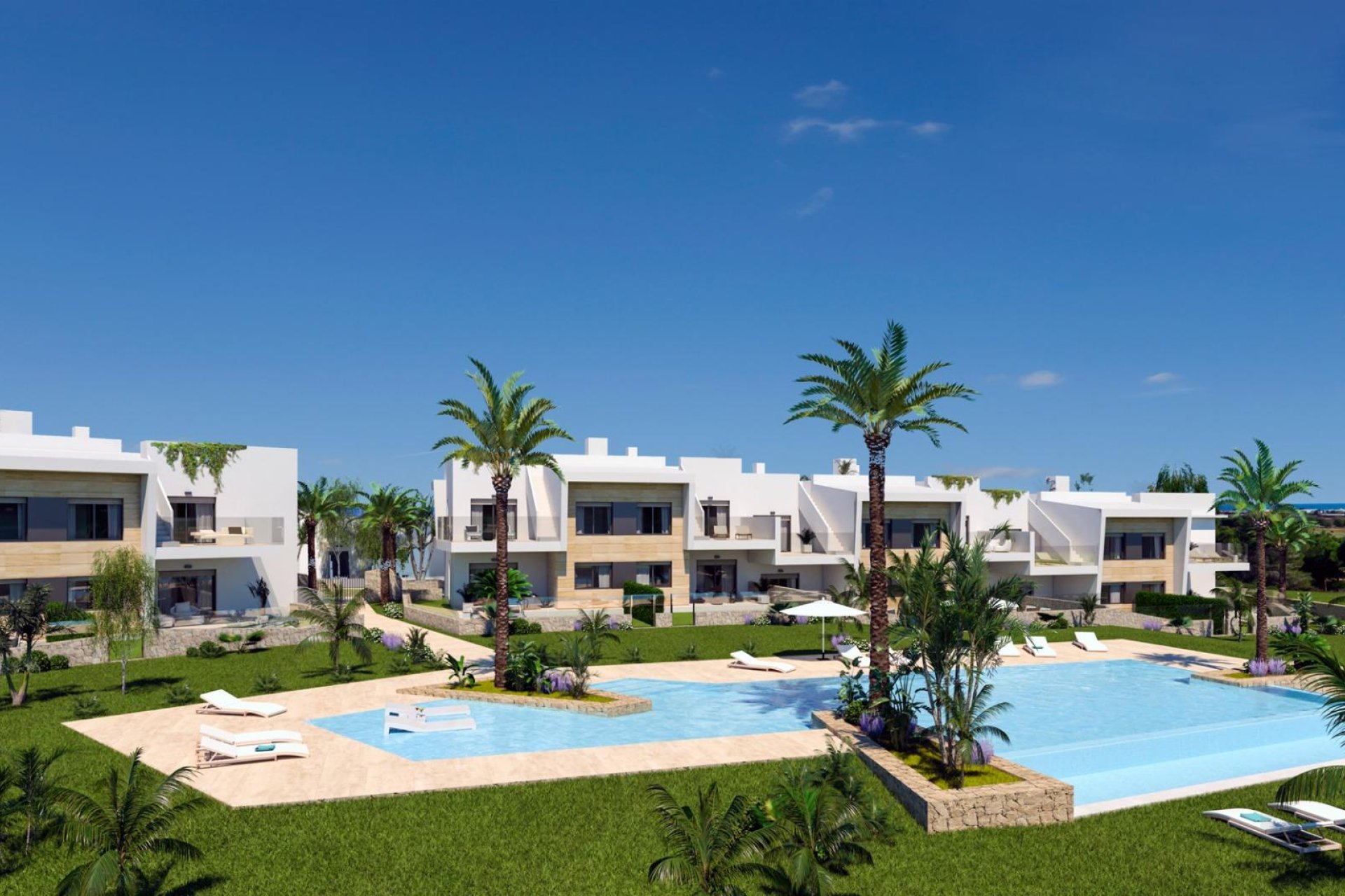 Apartamentos de obra nueva en el campo de golf en Pilar de la Horadada