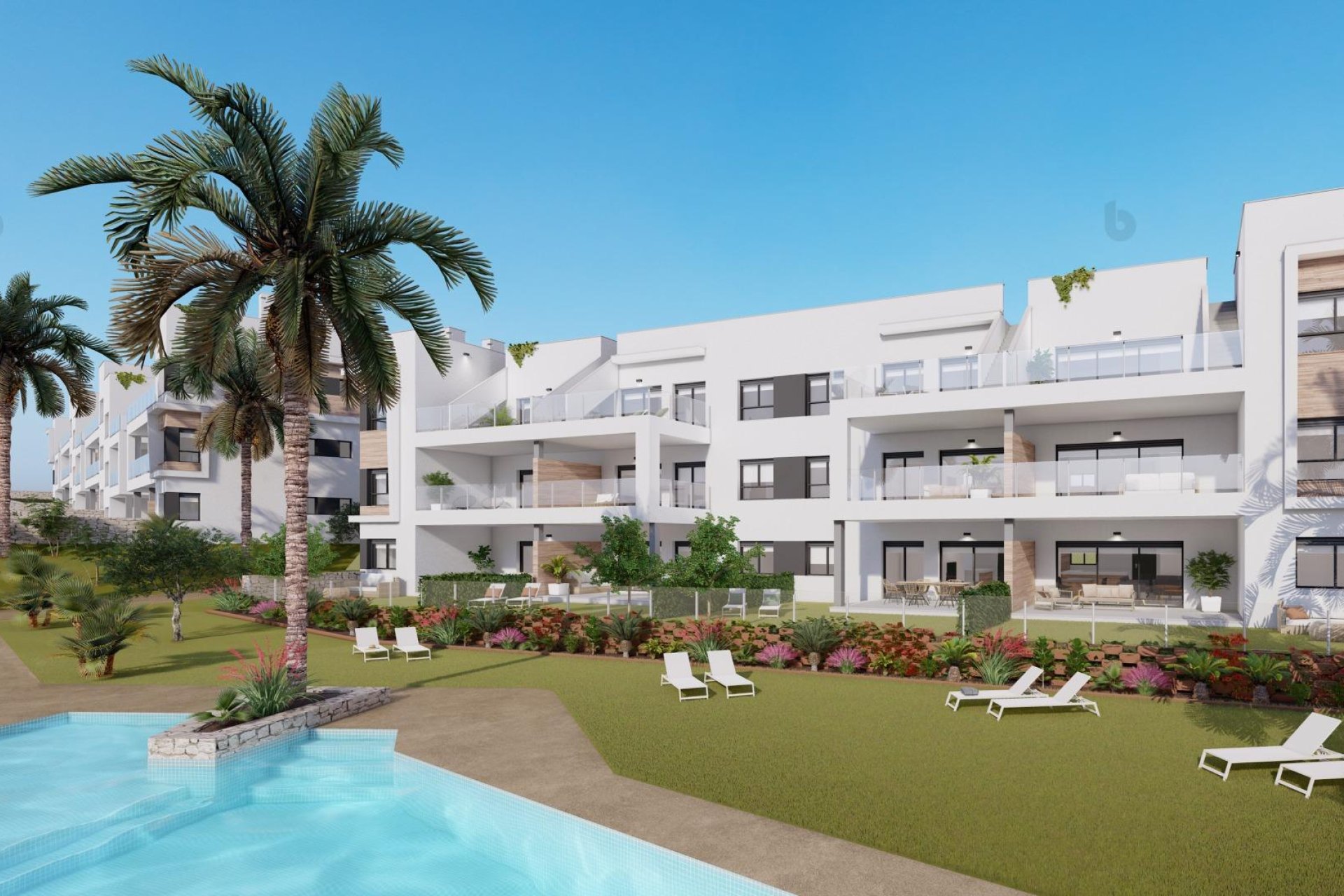 Apartamentos de obra nueva en el campo de golf en Pilar de la Horadada