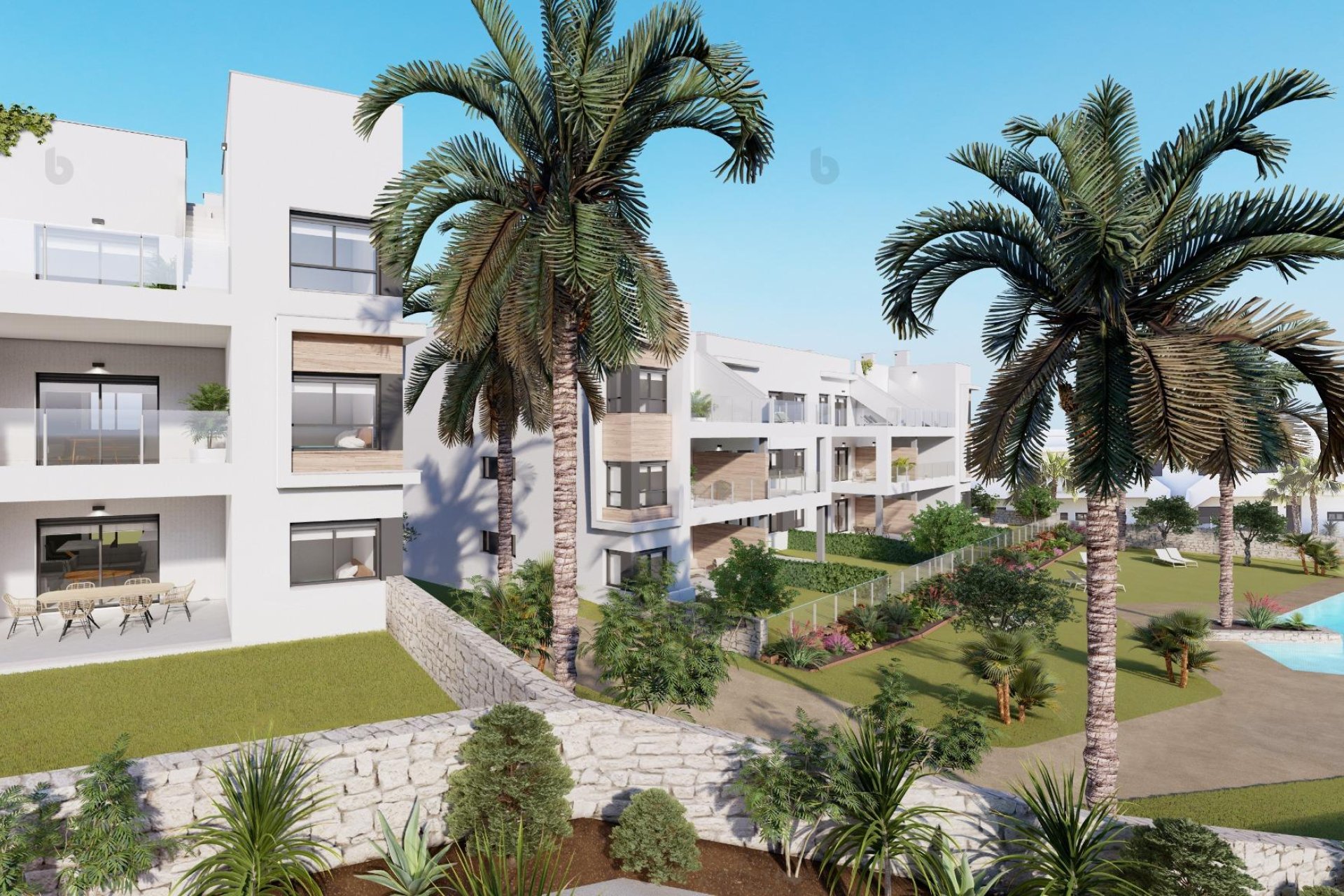 Apartamentos de obra nueva en el campo de golf en Pilar de la Horadada