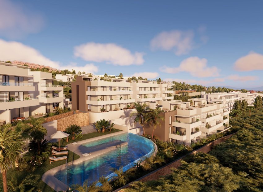 Gelijkvloers appartement met zeezicht in Manilva 