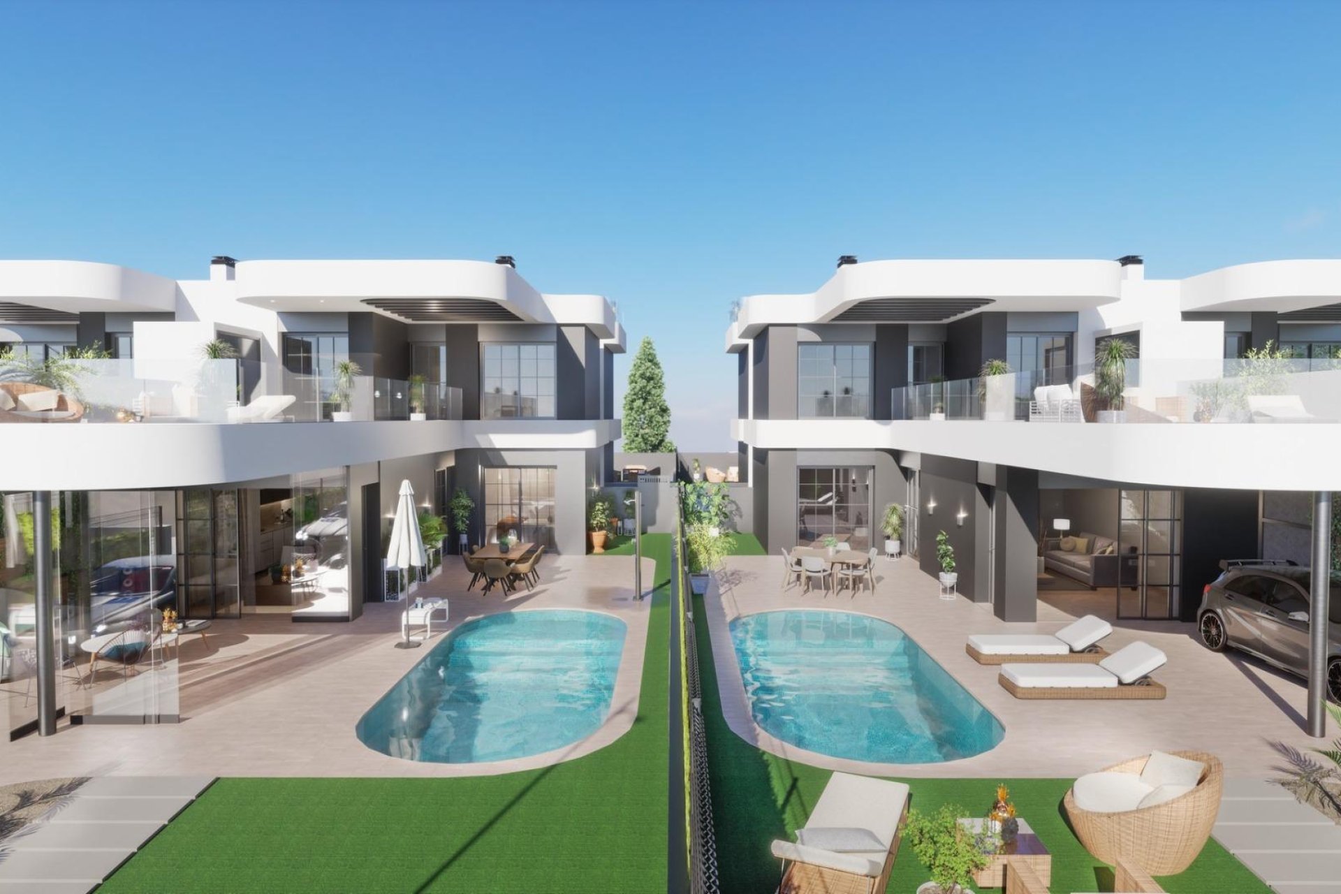 Halfvrijstaande nieuwbouw villa’s in Los Alcázares