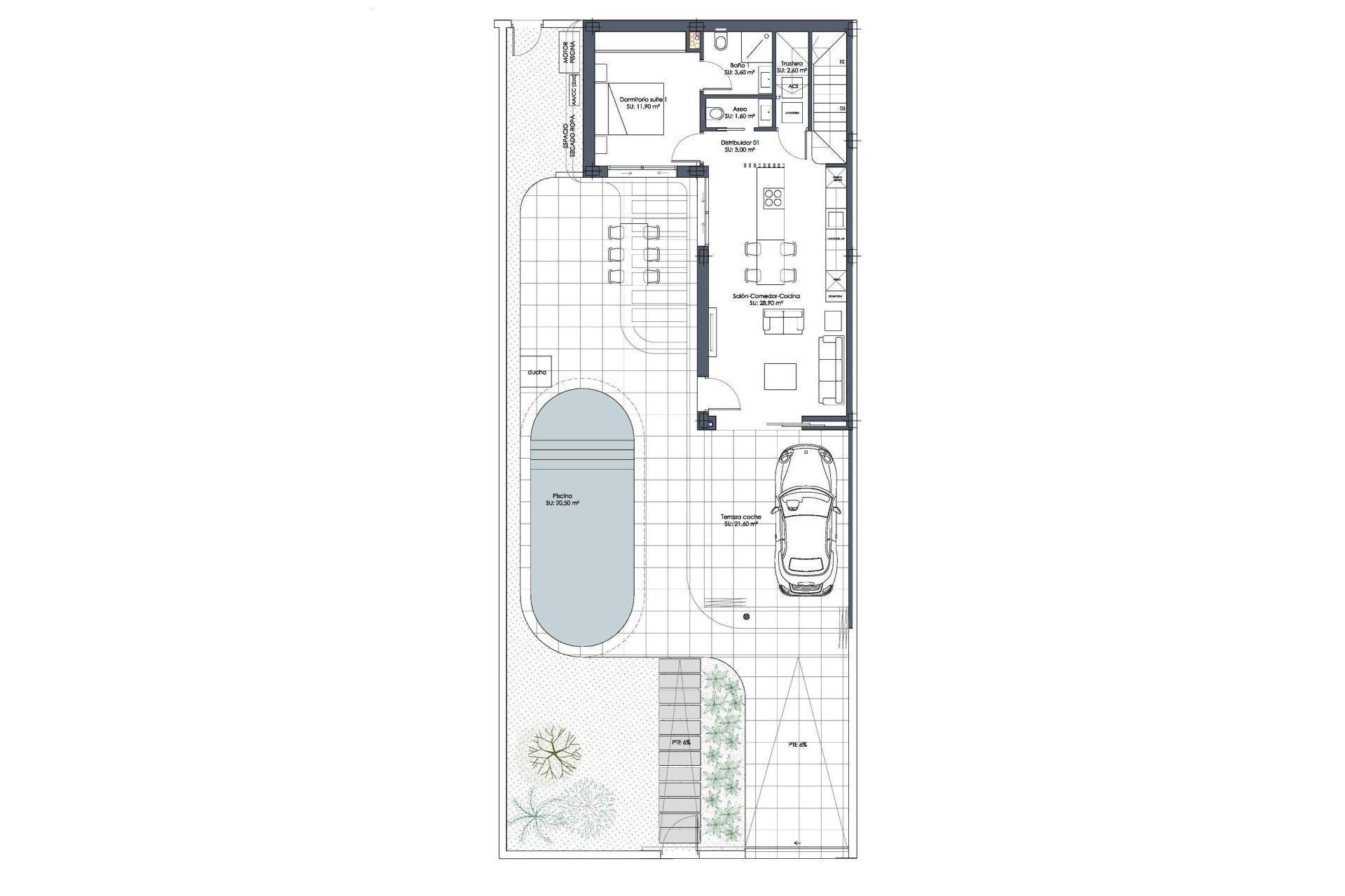 Halfvrijstaande nieuwbouw villa’s in Los Alcázares