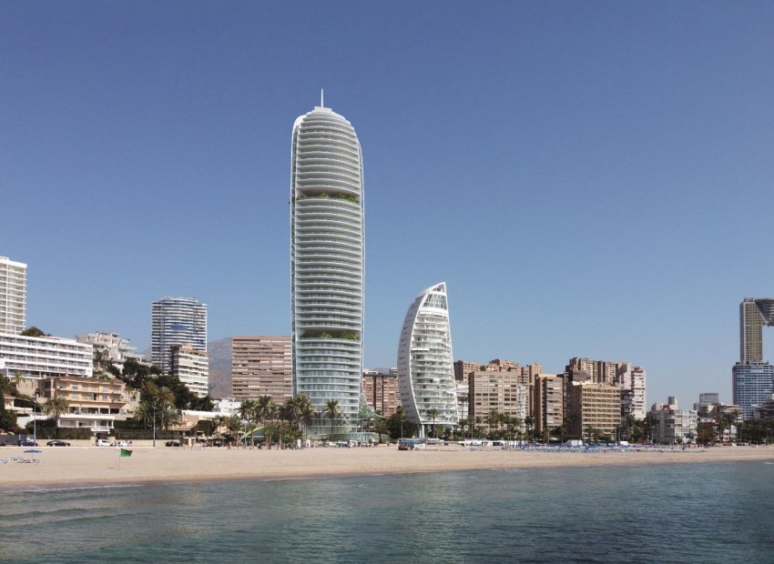 Luxe nieuwbouw appartementen aan het Poniente-strand in Benidorm