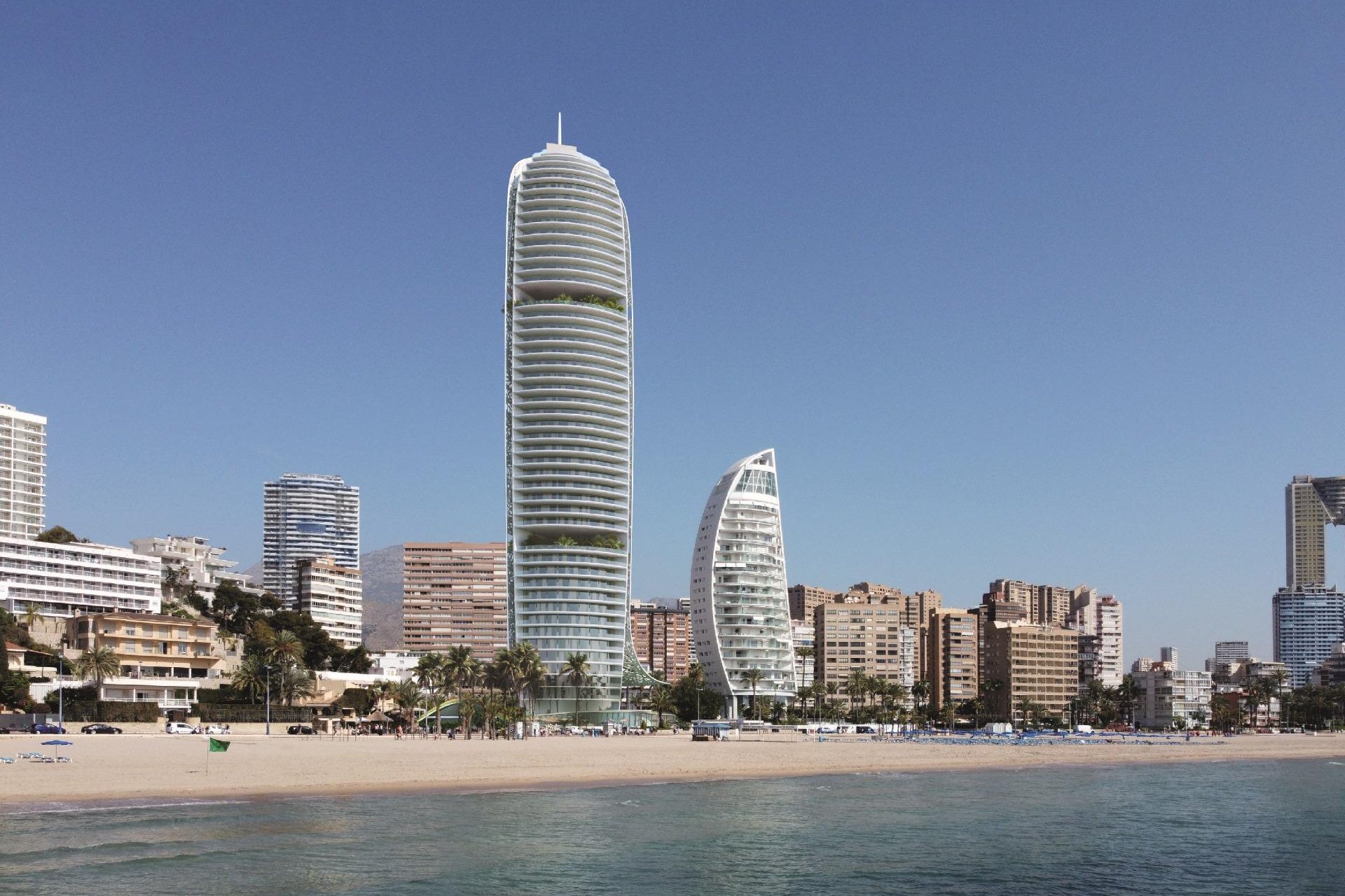 Luxe nieuwbouw appartementen aan het Poniente-strand in Benidorm