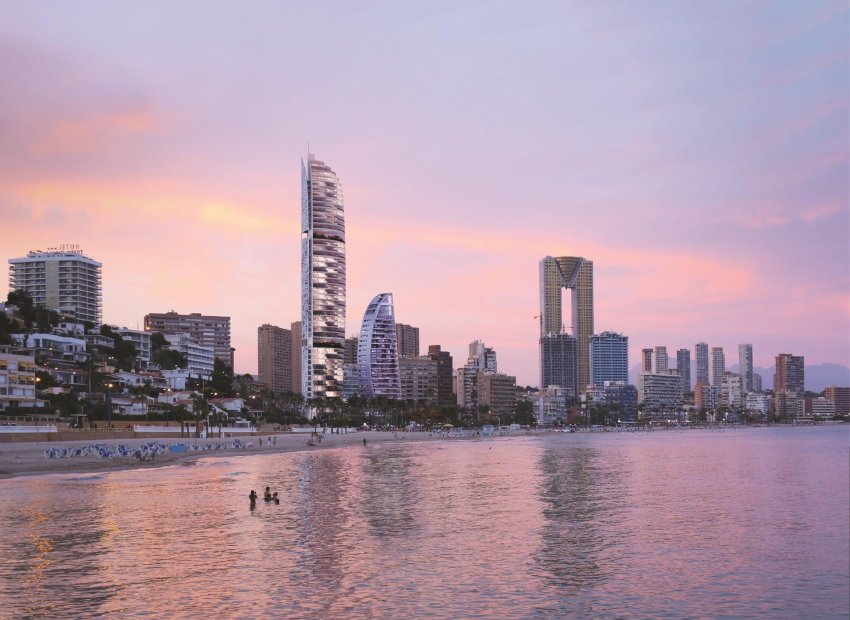 Luxe nieuwbouw appartementen aan het Poniente-strand in Benidorm