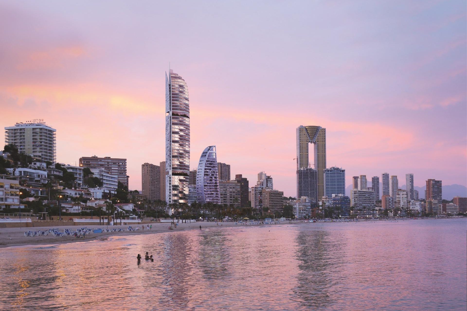 Luxe nieuwbouw appartementen aan het Poniente-strand in Benidorm