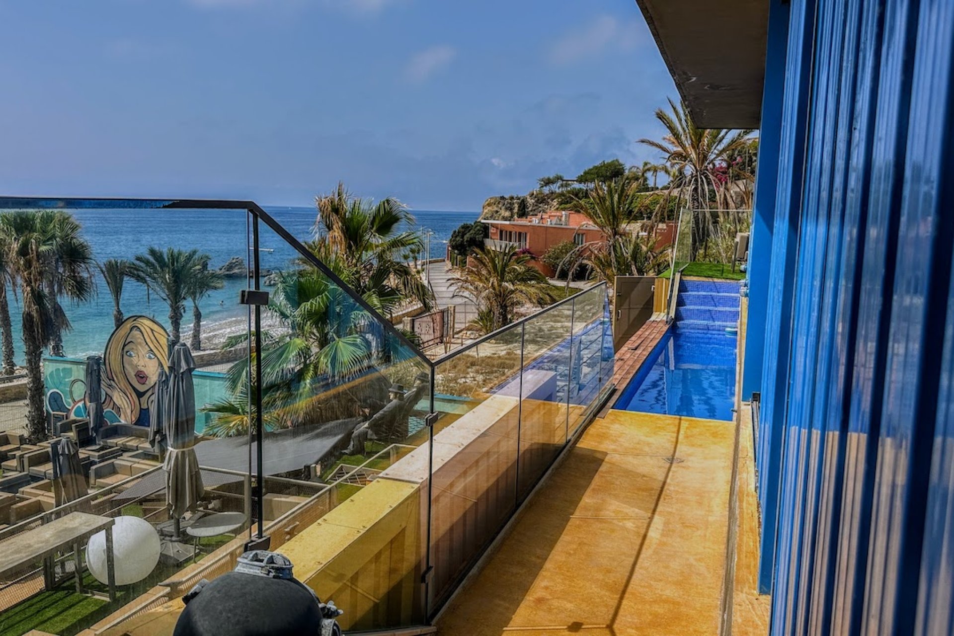 Luxe villa met zeezicht, privé zwembad en strandclub in Villajoyosa