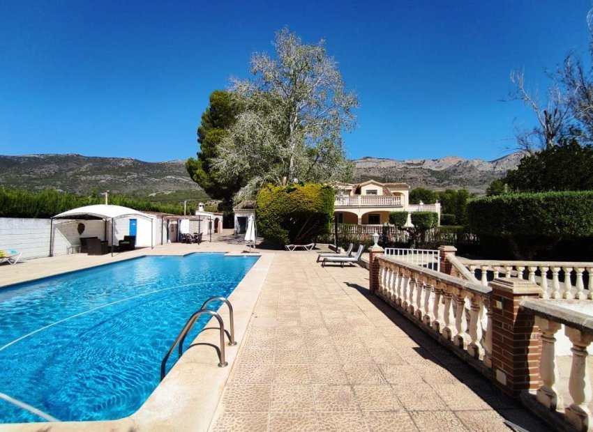Luxury 7 bedroom villa with private pool and mountain views in Gaianes, Spain
