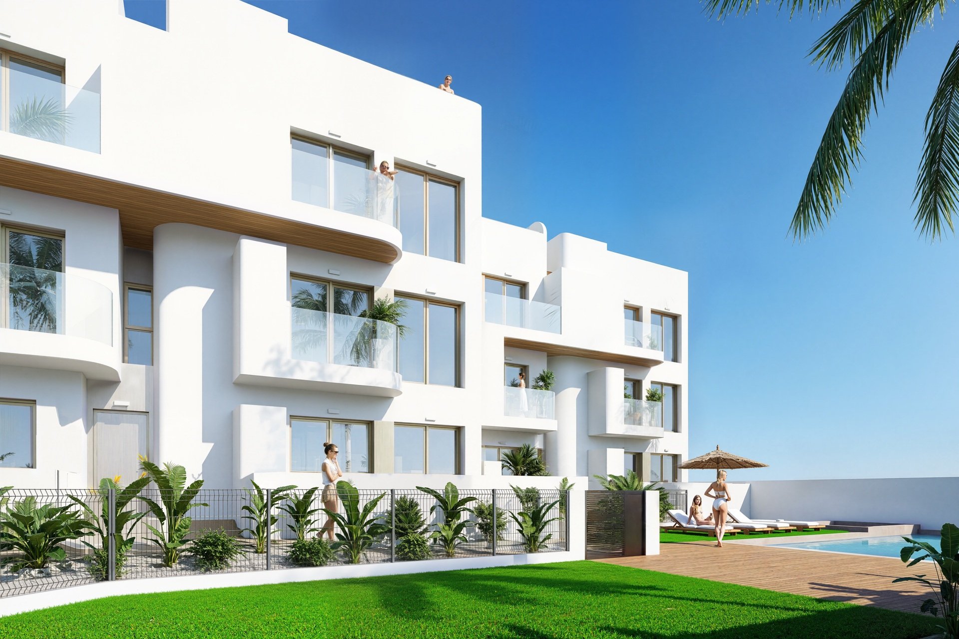 Luxury new-build penthouse with sea view and solarium in Los Alcázares, close to golf course