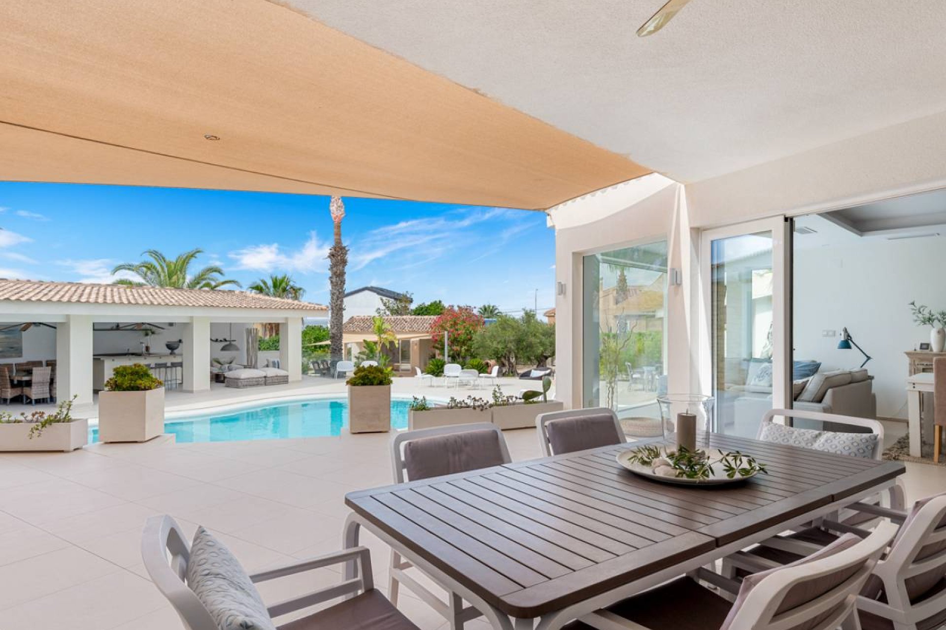 Luxury renovated villa with ocean views, a pool, and privacy in Ciudad Quesada