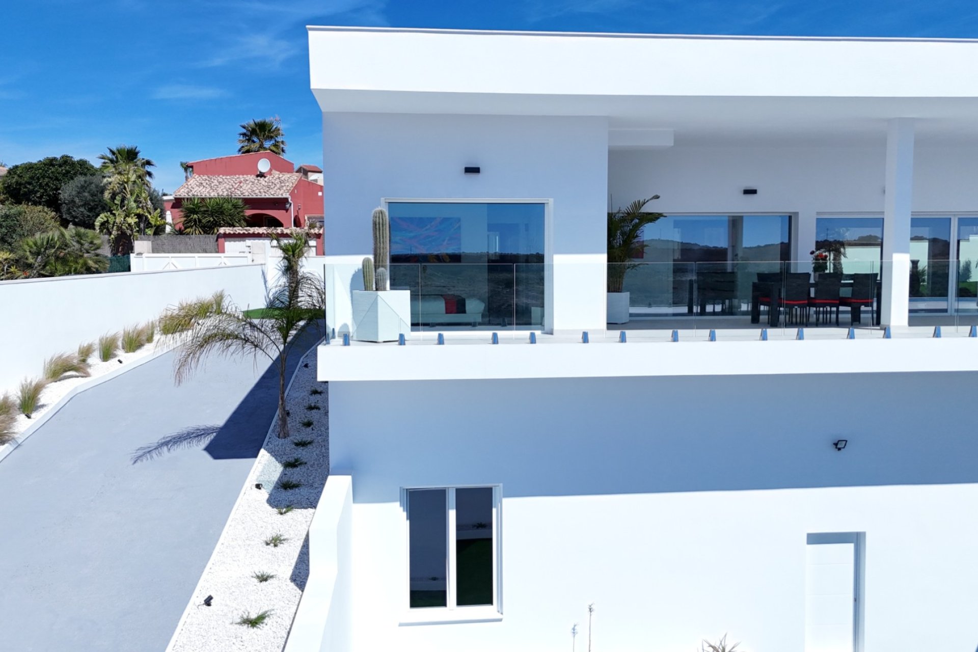 Luxury villa in La Marina with panoramic views, a pool, and close to the beach