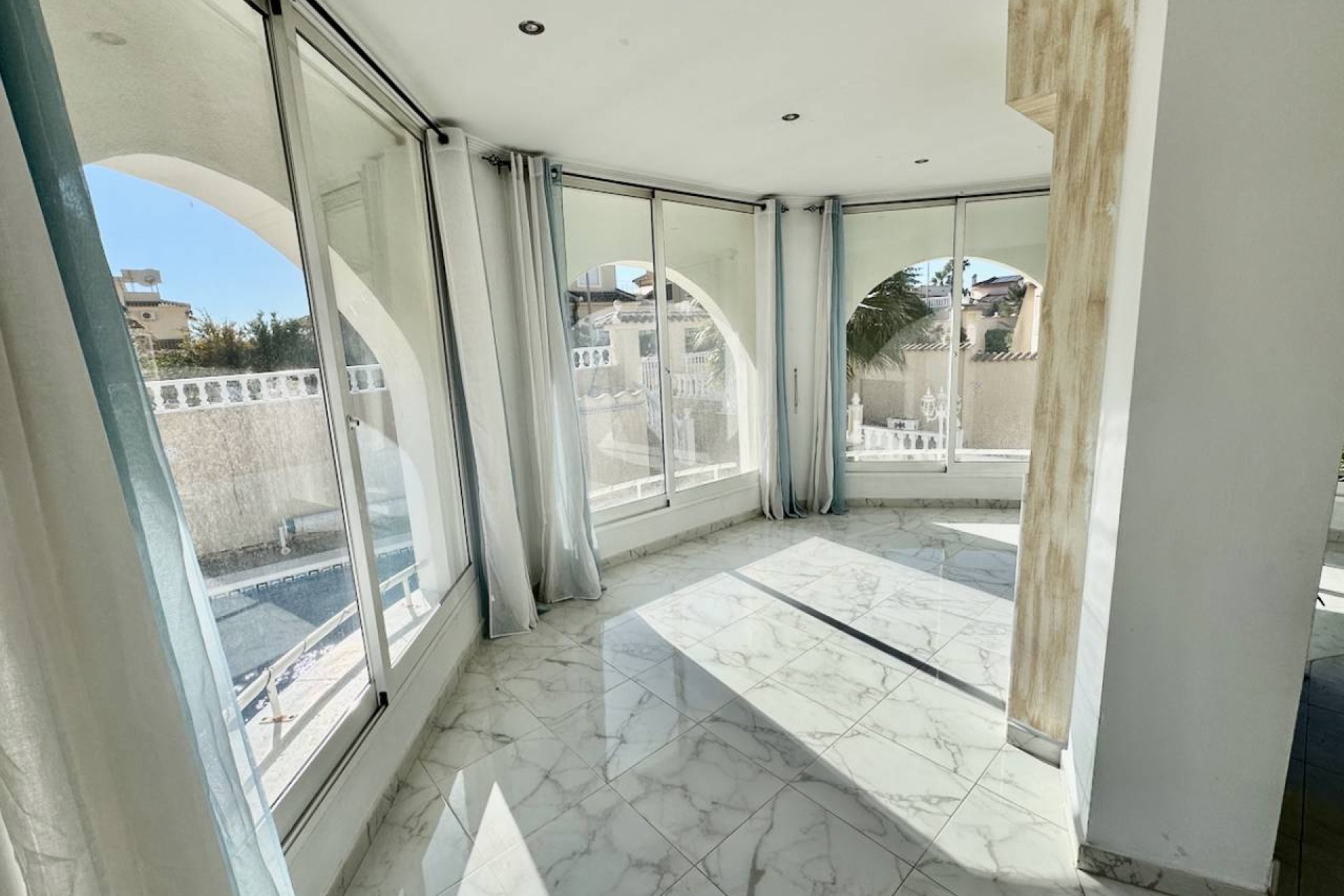 Luxury villa with a private pool, ocean views, and solar panels in Ciudad Quesada