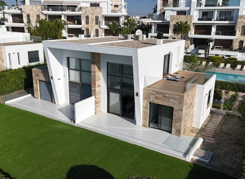 Luxury villa with ocean views and a private pool in Orihuela Costa