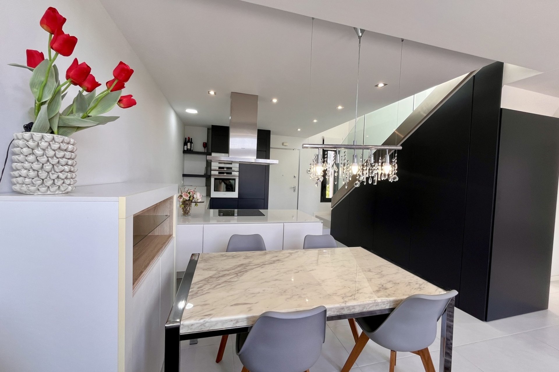Luxury villa with ocean views and a private pool in Orihuela Costa
