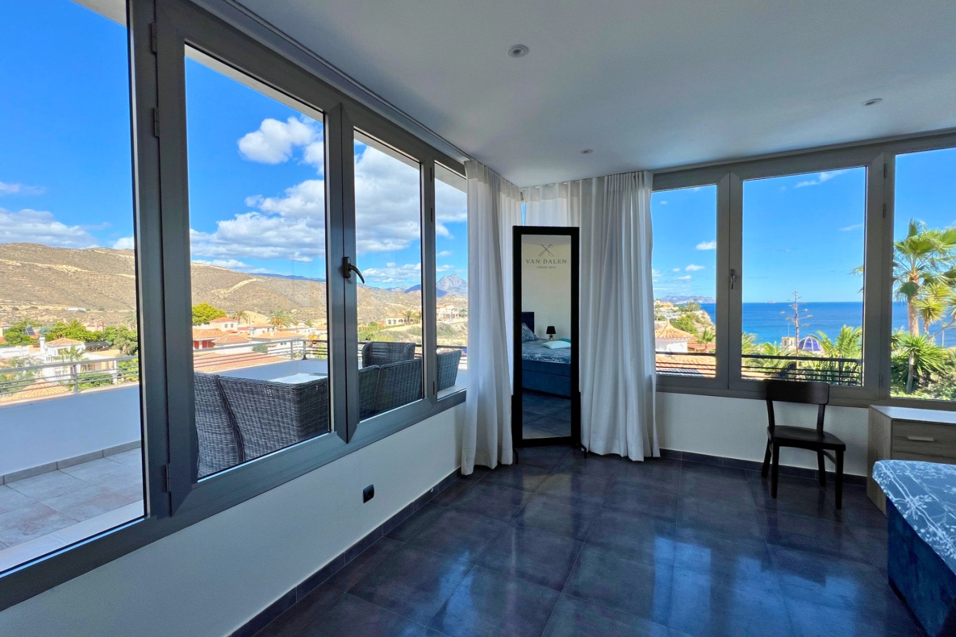 Luxury villa with panoramic ocean views and privacy in El Campello, Costa Blanca﻿