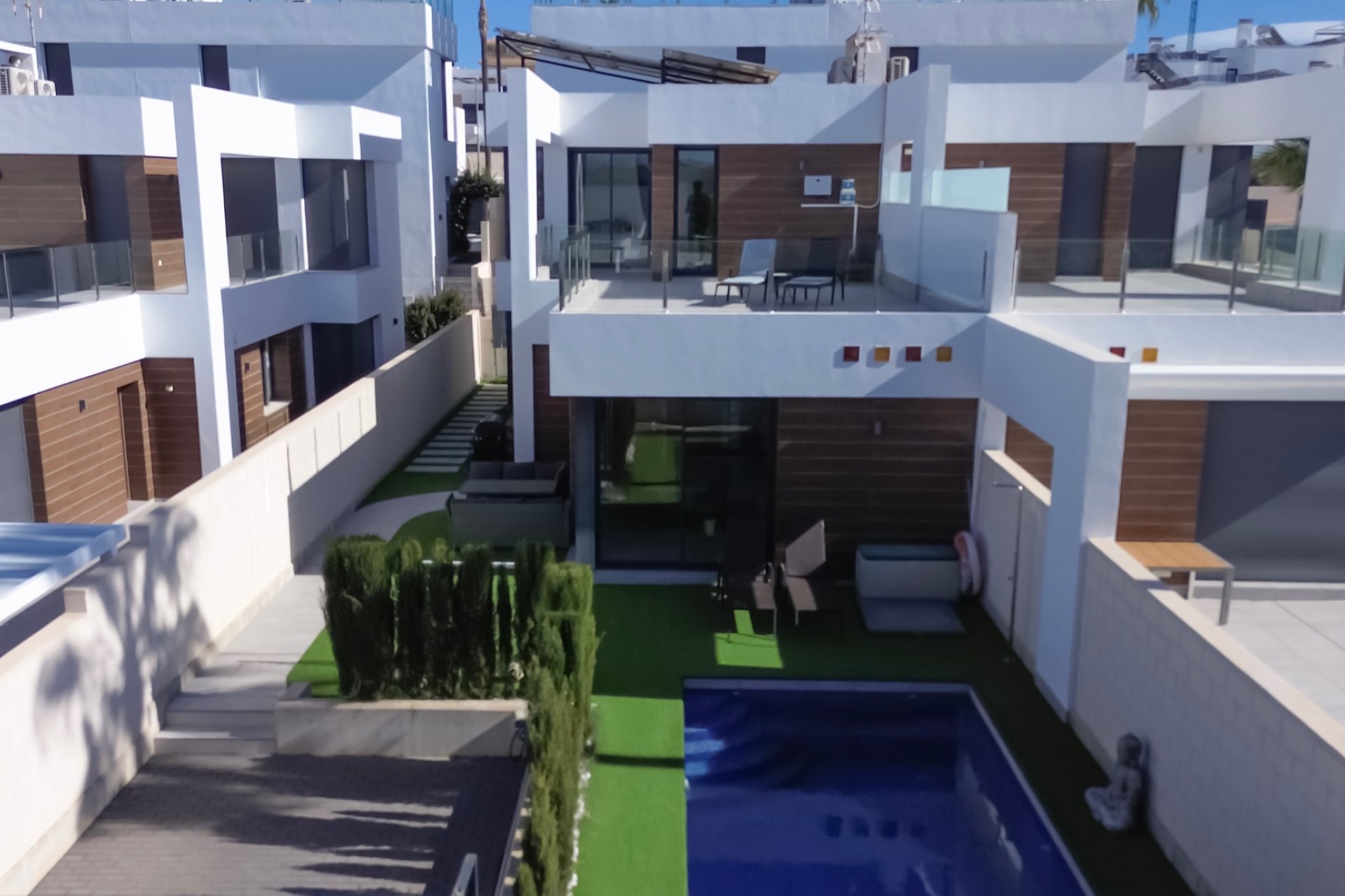 Modern luxury villa with private pool and sun deck for sale in Benijófar