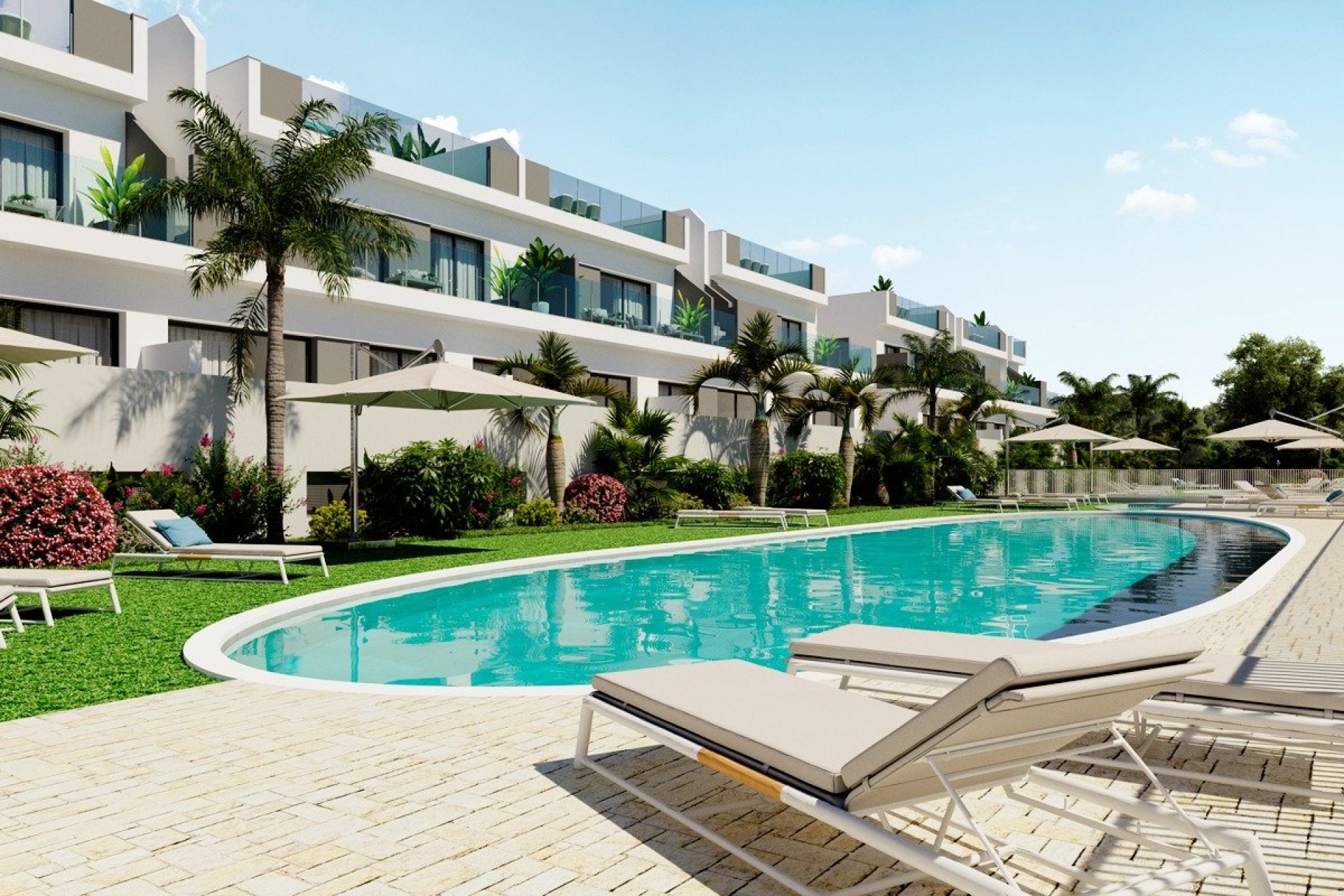 Moderne Nieuwbouw Bungalows in Los Balcones, Torrevieja