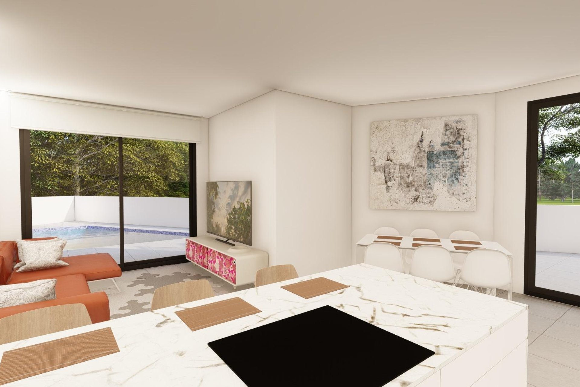 Moderne villa met 3 slaapkamers, solarium en uitzicht in Daya Nueva, Costa Blanca