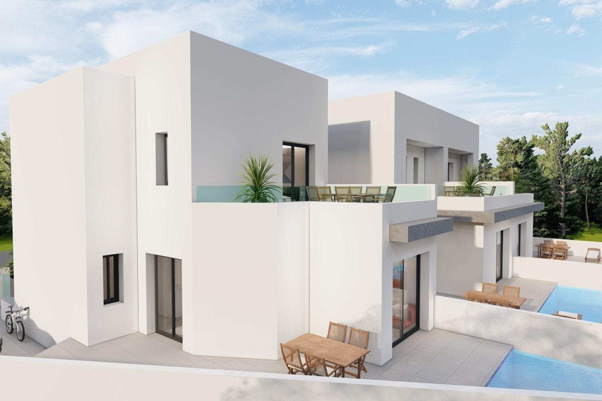Moderne villa met 3 slaapkamers, solarium en uitzicht in Daya Nueva, Costa Blanca