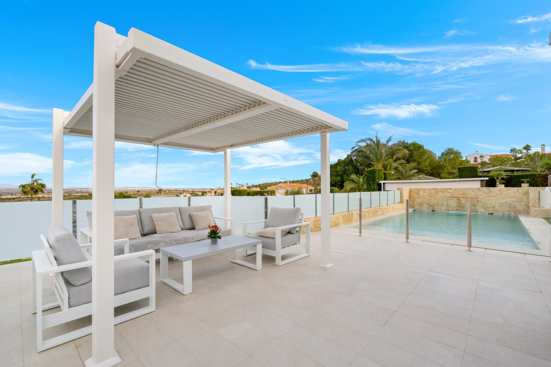 Moderne villa met privézwembad, uitzicht & luxe afwerking in Algorfa, Alicante