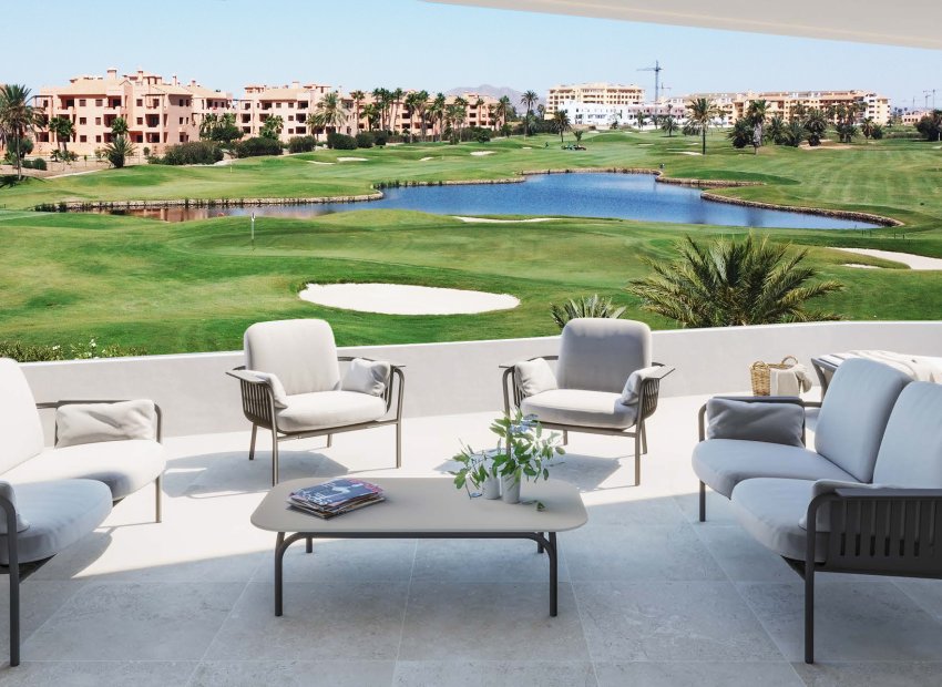 New build apartment with sea view in Los Alcazares near golf course and beach