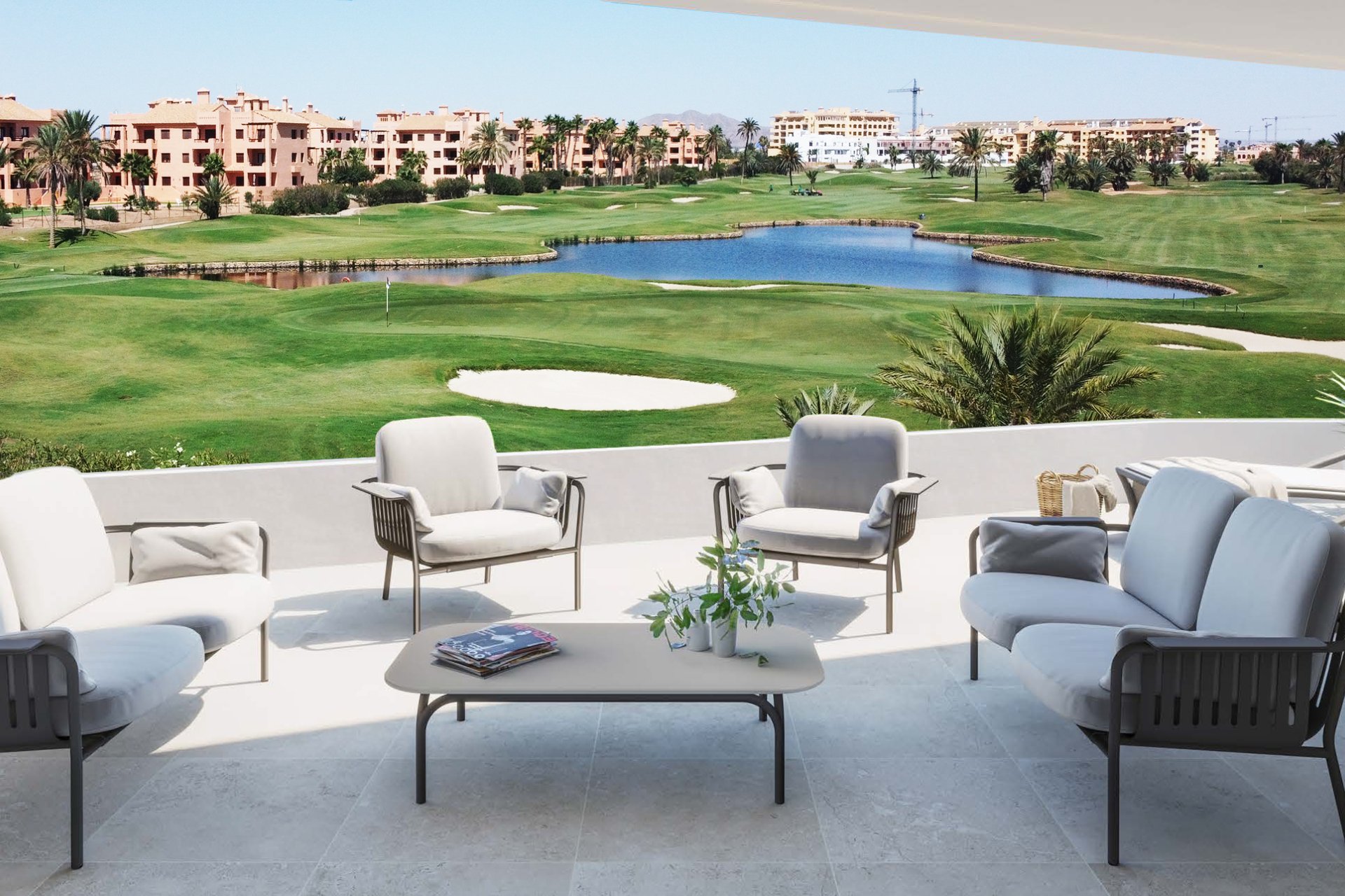 New build apartment with sea view in Los Alcazares near golf course and beach