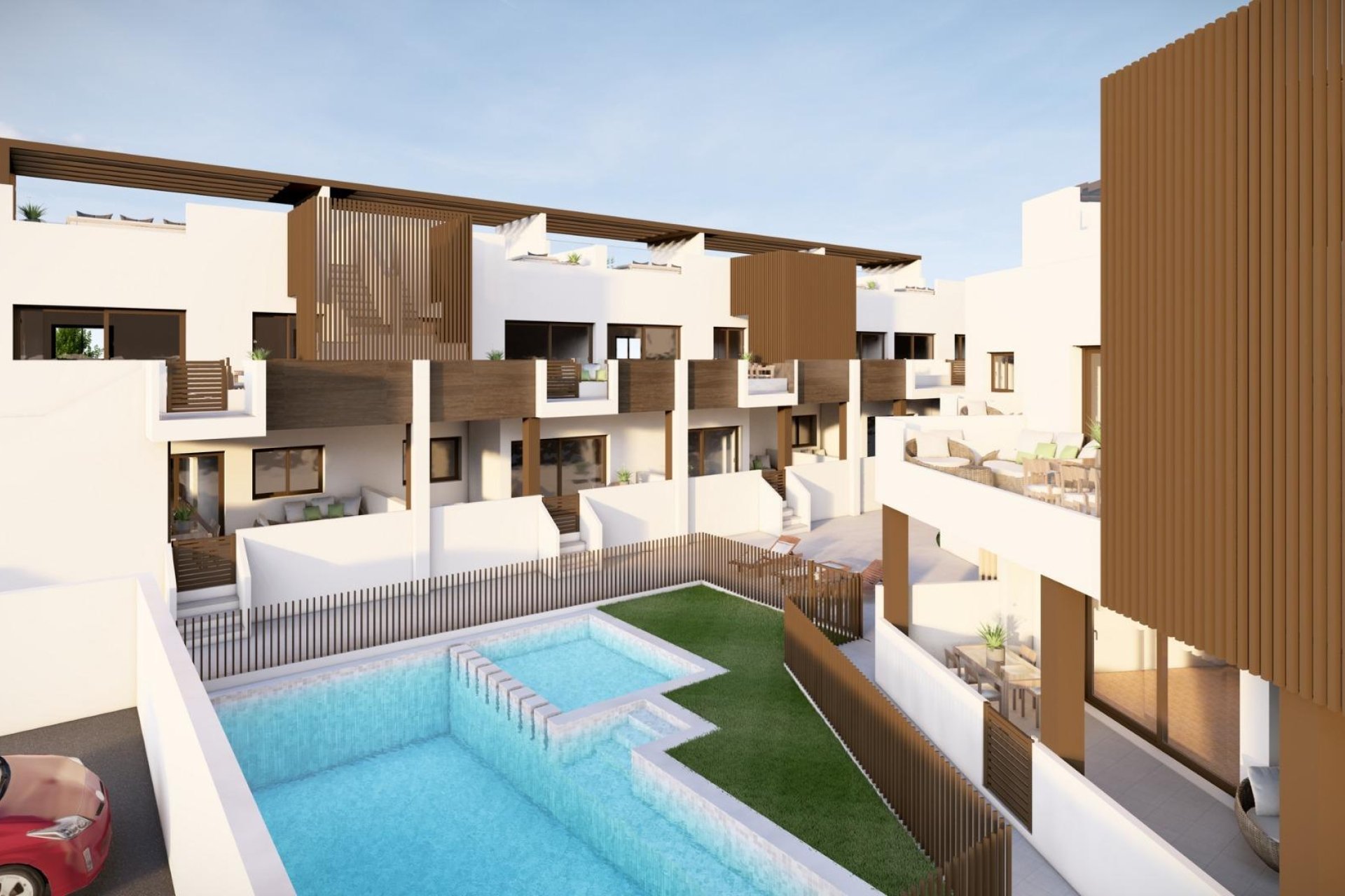 New Build Bungalow Apartments in Pilar de la Horadada