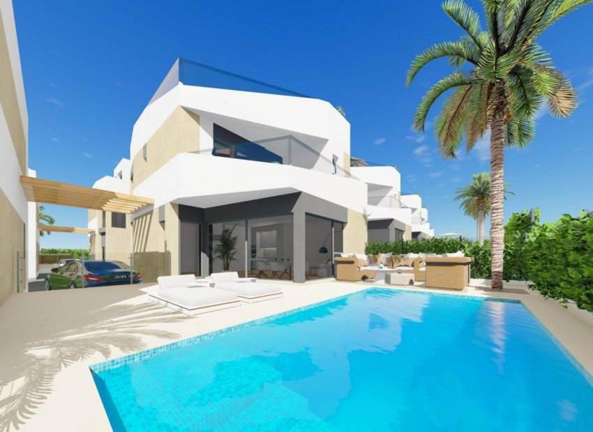 New build semi-detached villas in Orihuela Costa