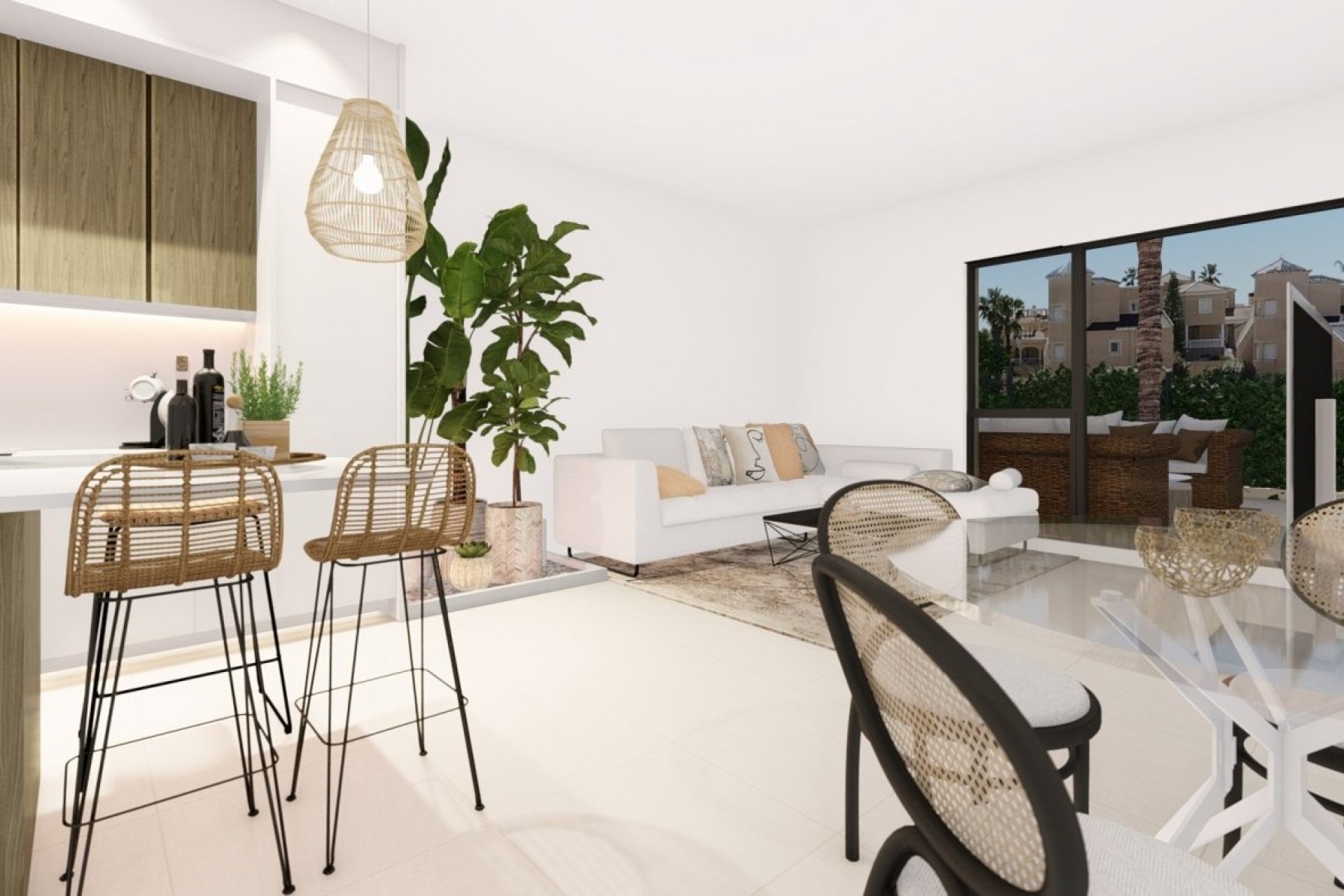 New build semi-detached villas in Orihuela Costa