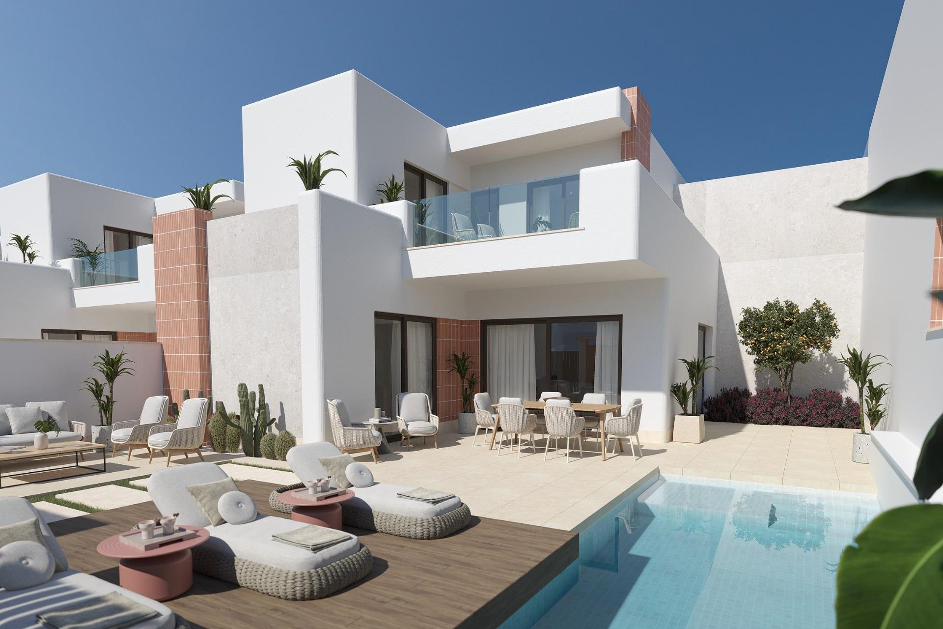 New build semi-detached villas in Roldán