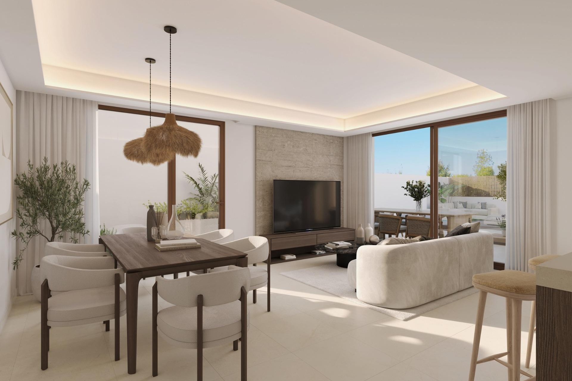 New build semi-detached villas in Roldán