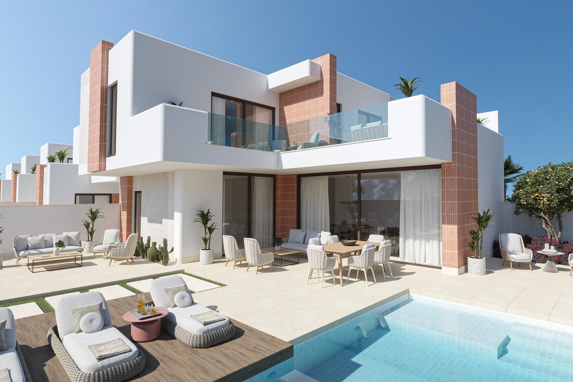 New build semi-detached villas in Roldán