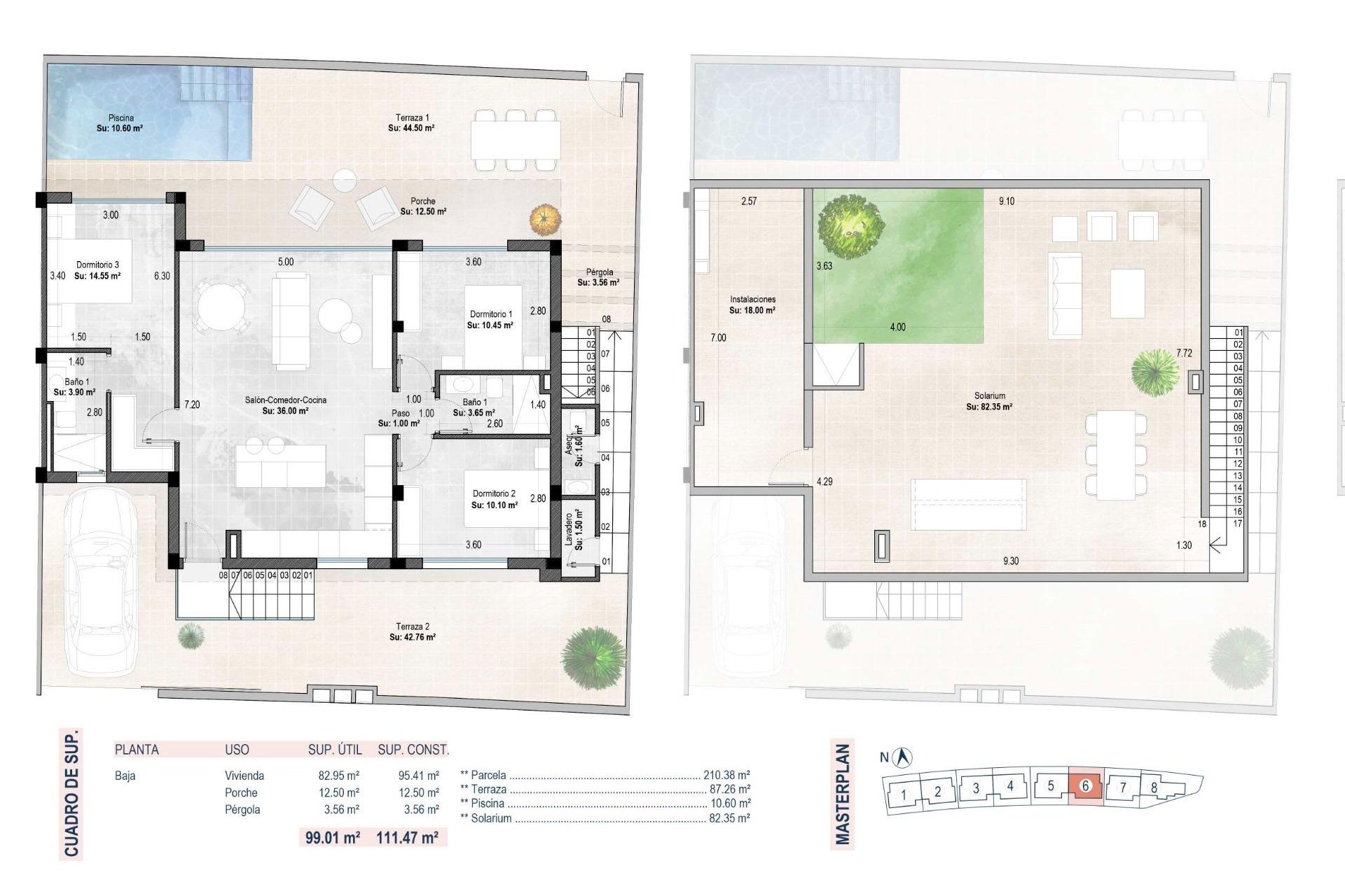 New build semi-detached villas in Sucina