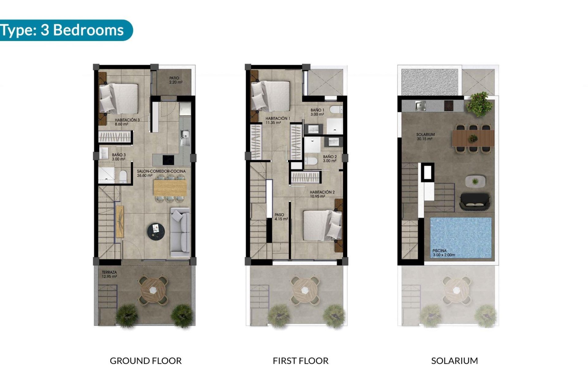 New Build - Townhouse -
Dolores - Sector 2