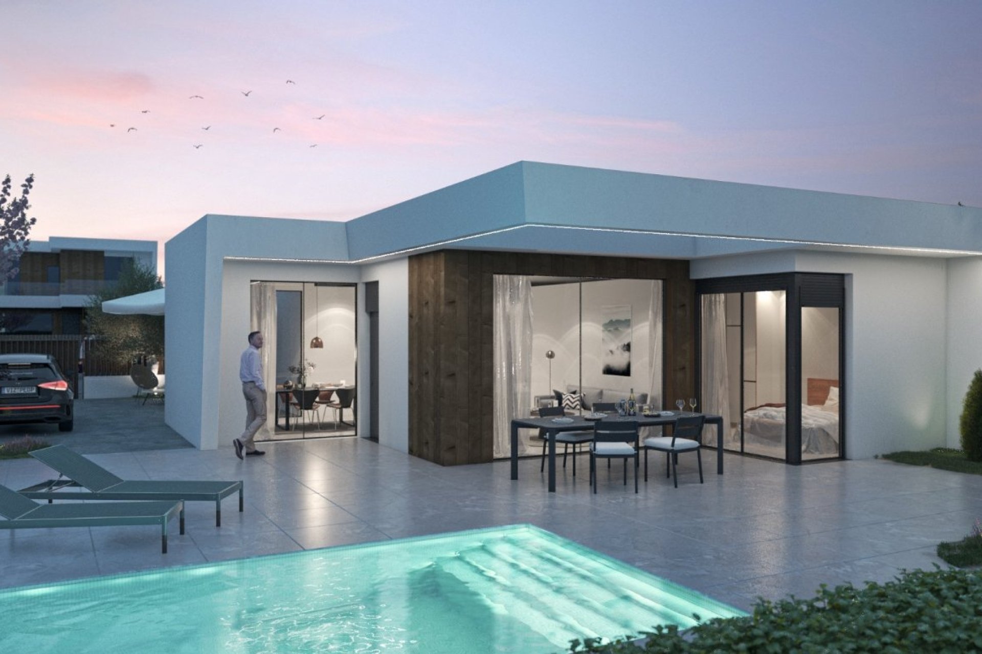 New build villas in Altaona Golf Resort, Murcia