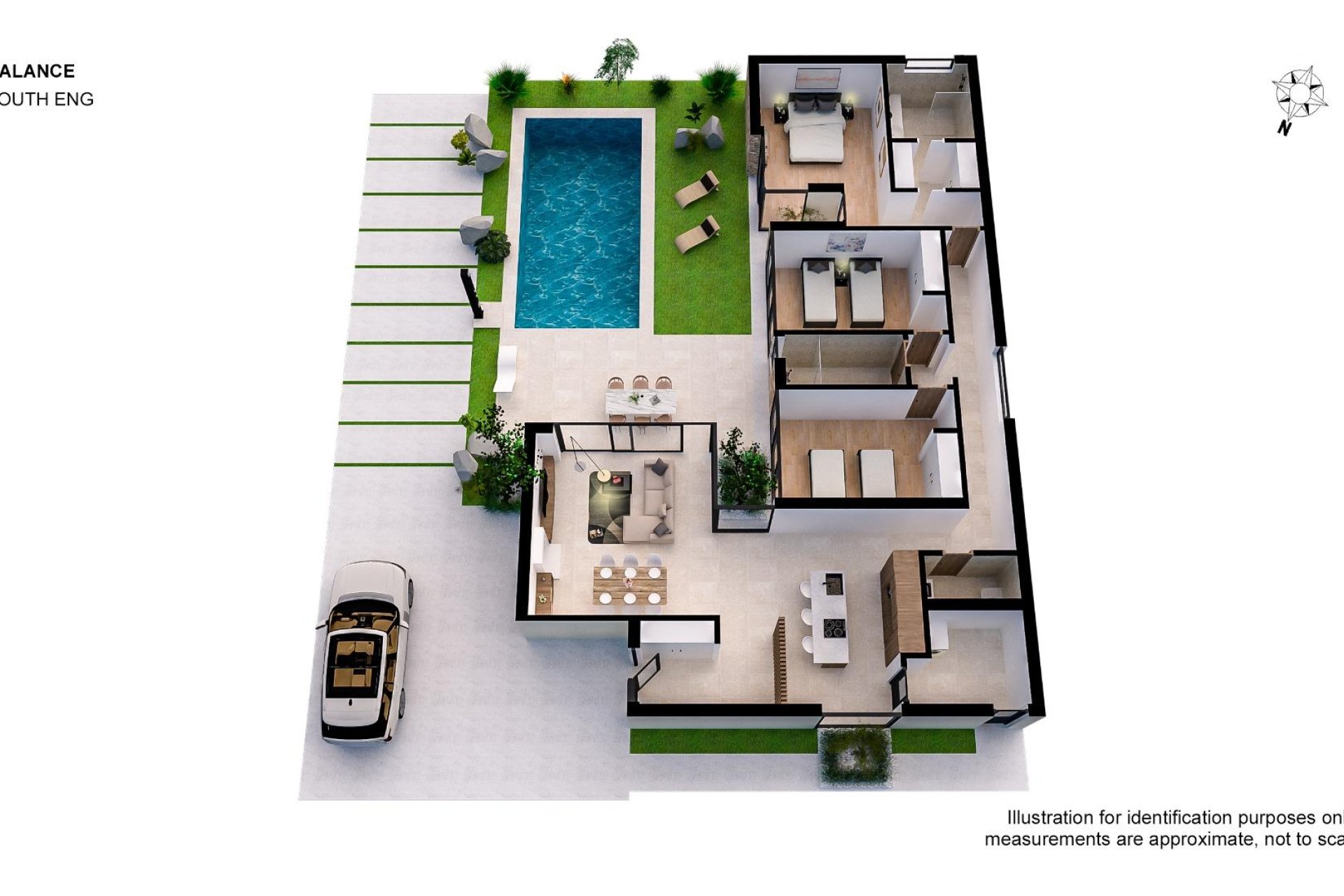 New build villas in Altaona Golf Resort, Murcia