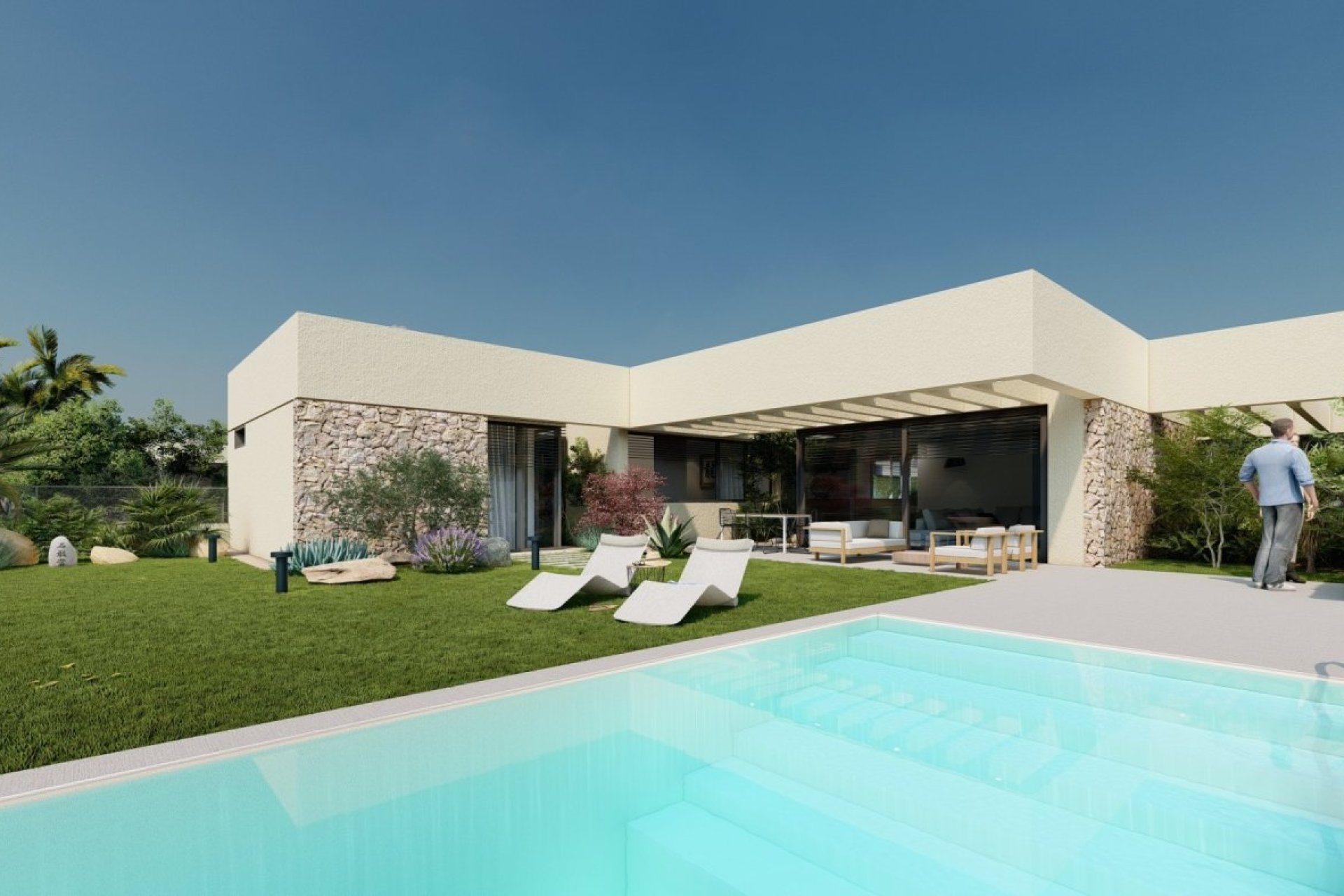 New build villas in Altaona Golf Resort, Murcia