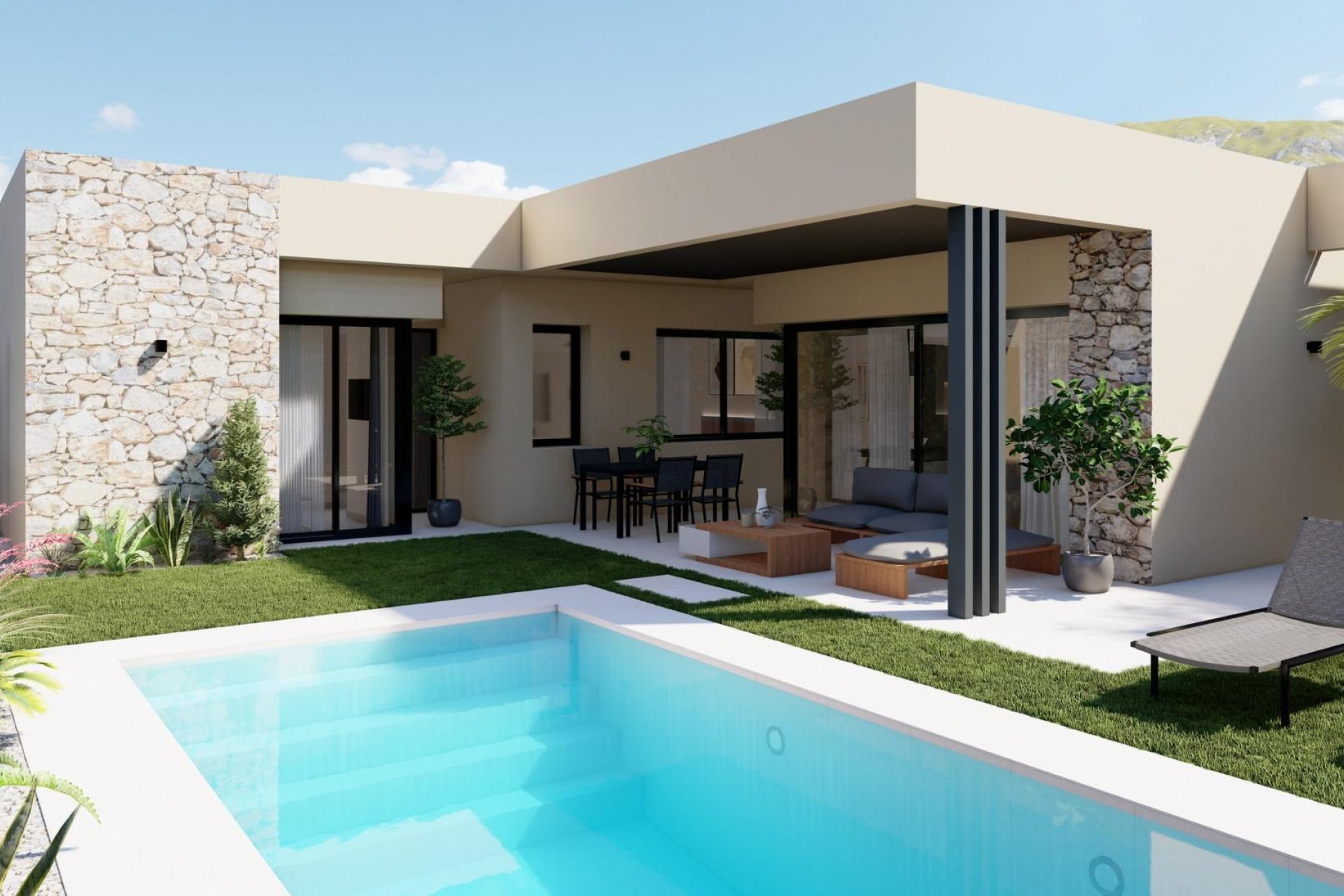 New build villas in Altaona Golf Resort, Murcia