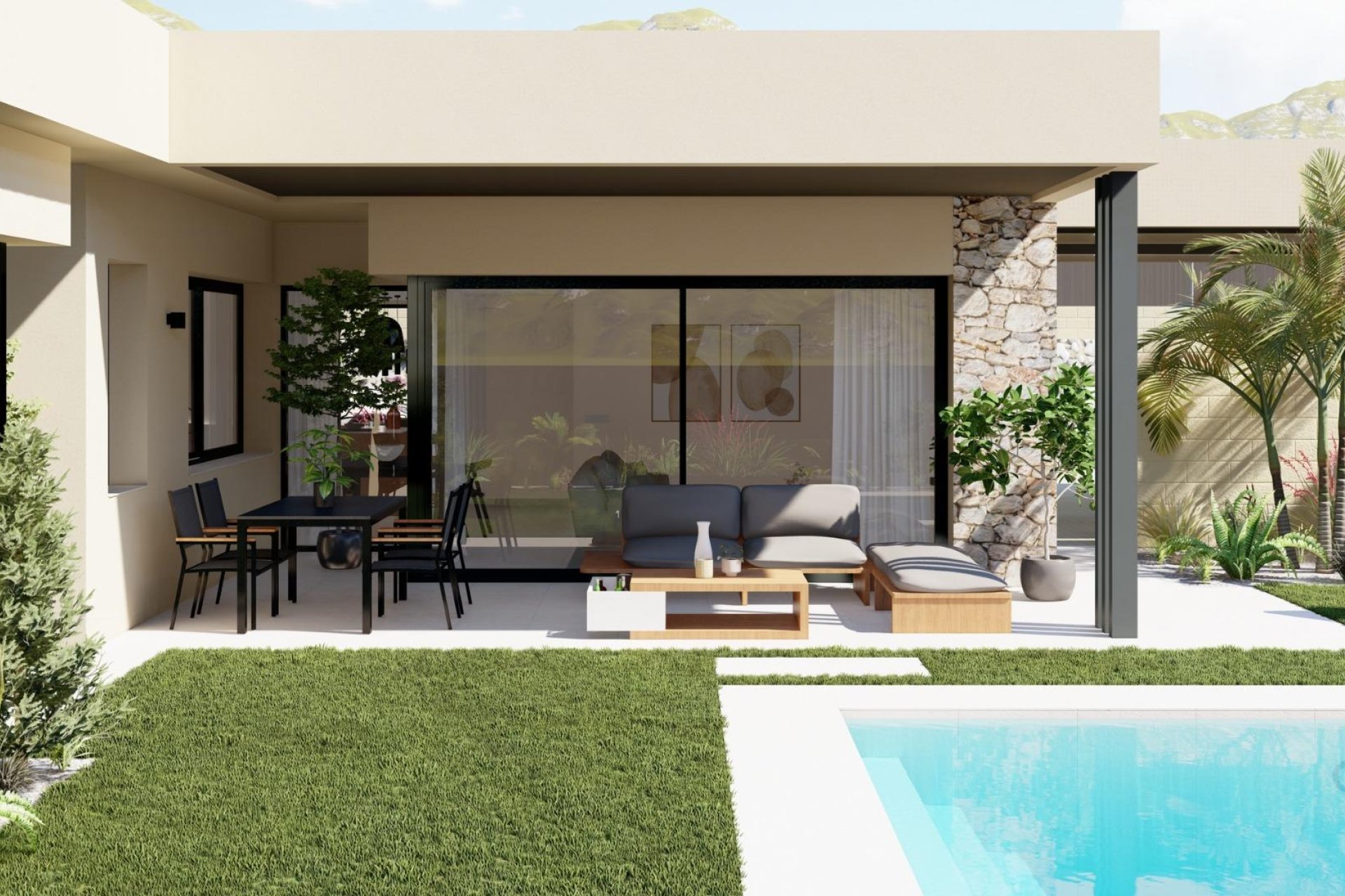 New build villas in Altaona Golf Resort, Murcia