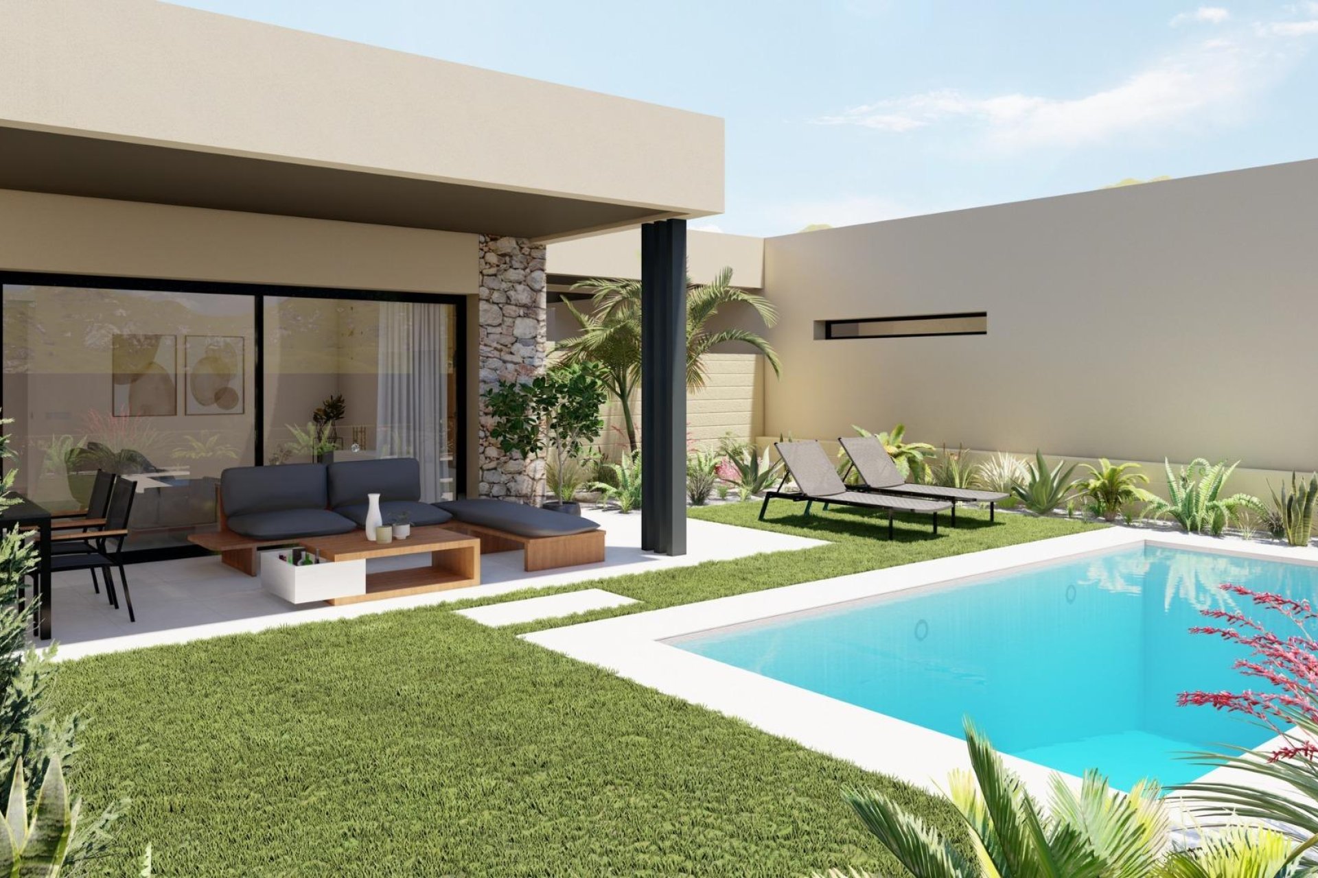 New build villas in Altaona Golf Resort, Murcia