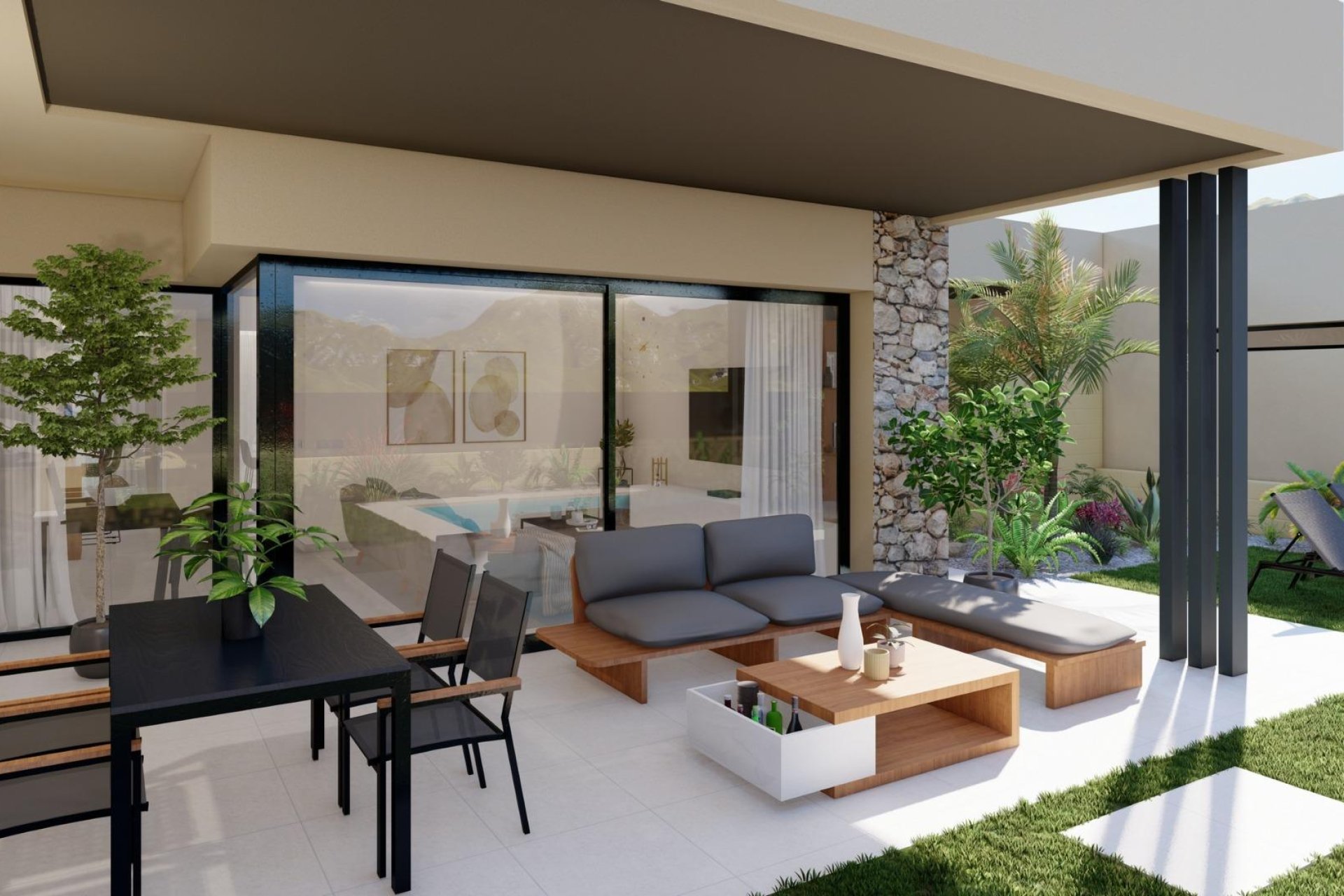 New build villas in Altaona Golf Resort, Murcia