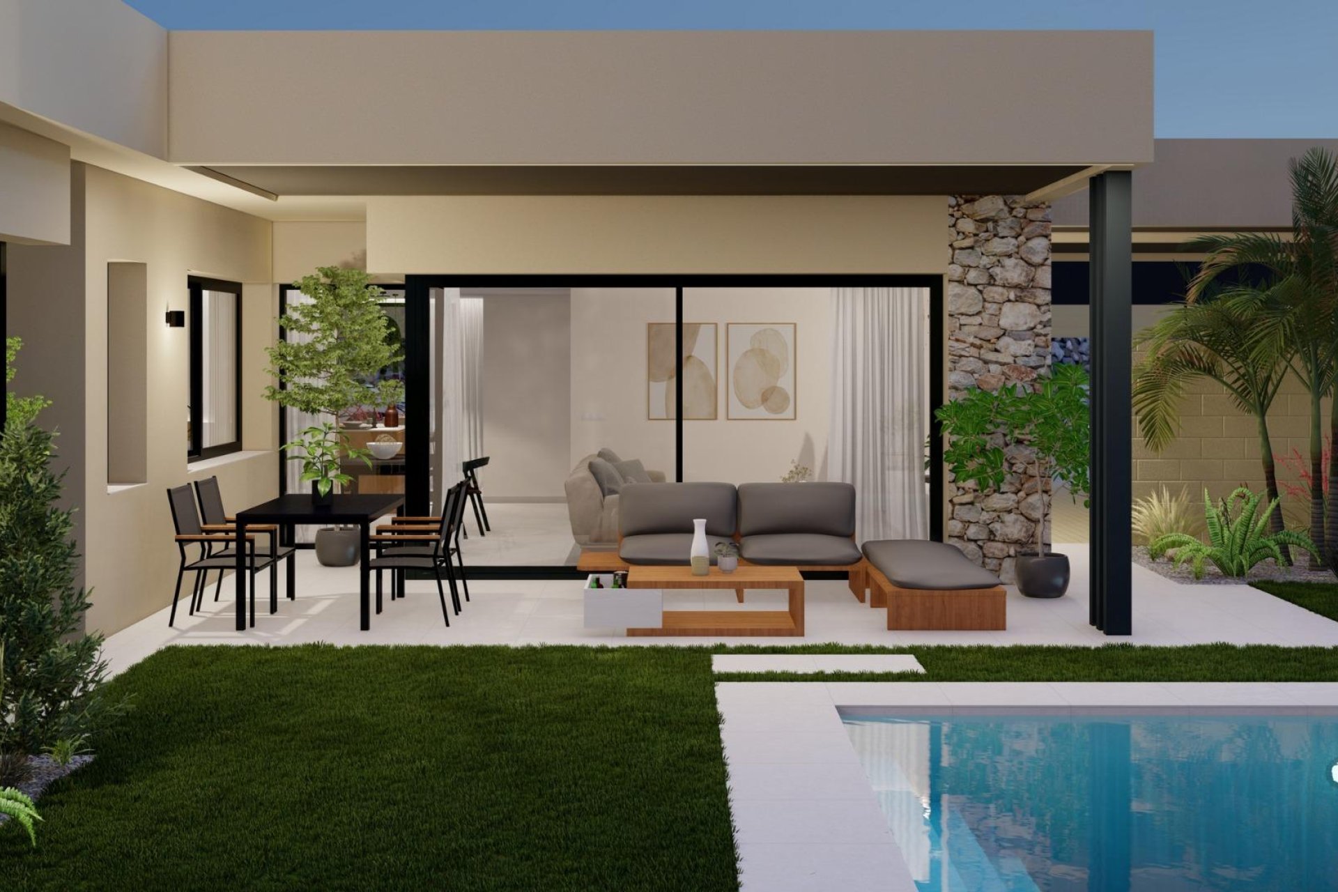 New build villas in Altaona Golf Resort, Murcia