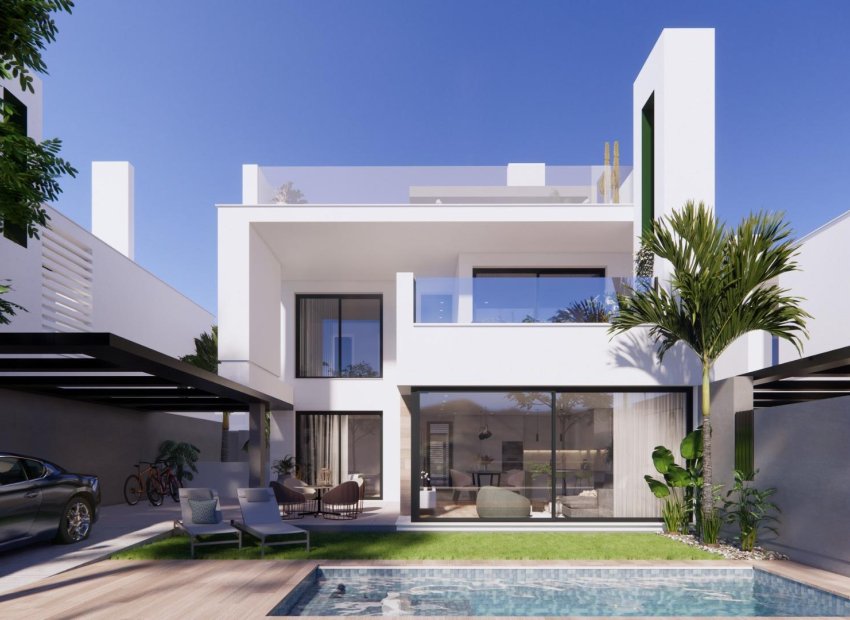 New build villas in private resort, Murcia